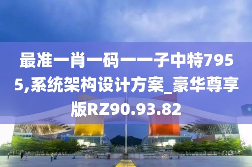 最准一肖一码一一子中特7955,系统架构设计方案_豪华尊享版RZ90.93.82