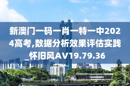 新澳门一码一肖一特一中2024高考,数据分析效果评估实践_怀旧风AV19.79.36