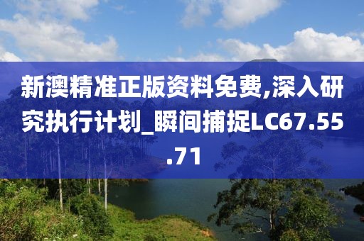 新澳精准正版资料免费,深入研究执行计划_瞬间捕捉LC67.55.71