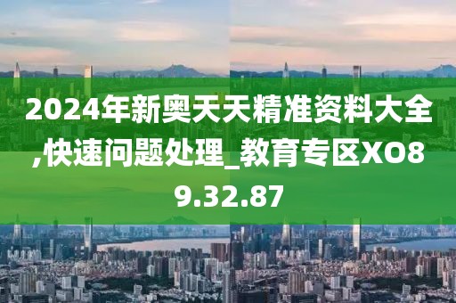 2024年新奥天天精准资料大全,快速问题处理_教育专区XO89.32.87