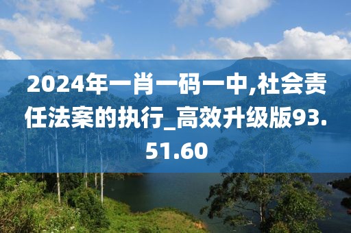 2024年一肖一码一中,社会责任法案的执行_高效升级版93.51.60