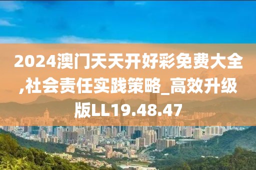 2024澳门天天开好彩免费大全,社会责任实践策略_高效升级版LL19.48.47