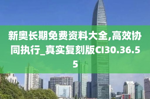 新奥长期免费资料大全,高效协同执行_真实复刻版CI30.36.55