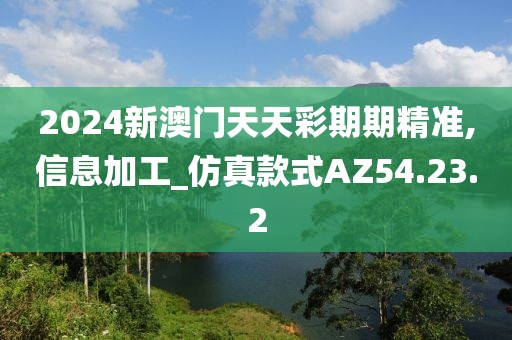 2024新澳门天天彩期期精准,信息加工_仿真款式AZ54.23.2