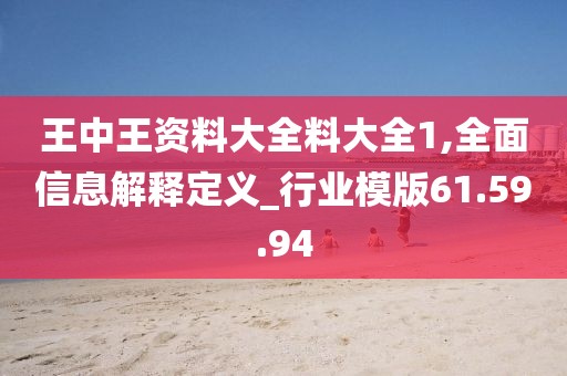 王中王资料大全料大全1,全面信息解释定义_行业模版61.59.94