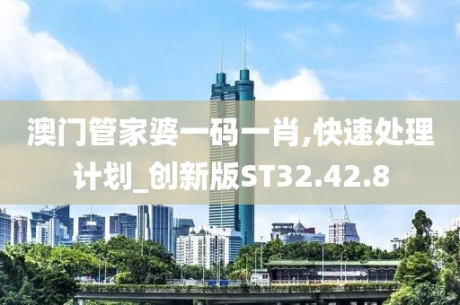 澳门管家婆一码一肖,快速处理计划_创新版ST32.42.8