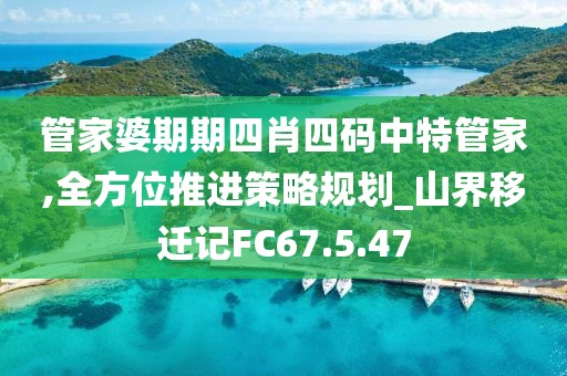 管家婆期期四肖四码中特管家,全方位推进策略规划_山界移迁记FC67.5.47
