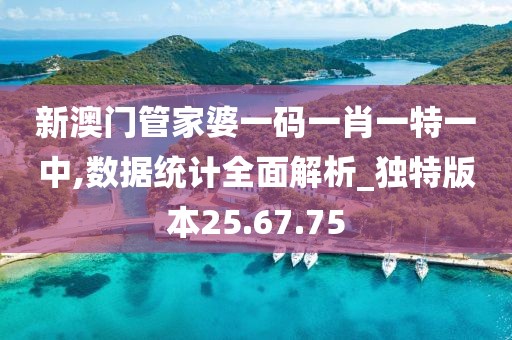 新澳门管家婆一码一肖一特一中,数据统计全面解析_独特版本25.67.75
