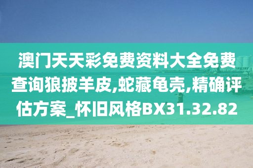 澳门天天彩免费资料大全免费查询狼披羊皮,蛇藏龟壳,精确评估方案_怀旧风格BX31.32.82