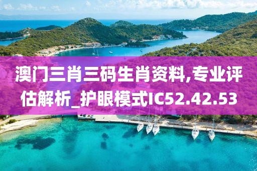 澳门三肖三码生肖资料,专业评估解析_护眼模式IC52.42.53