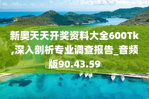 新奥天天开奖资料大全600Tk,深入剖析专业调查报告_音频版90.43.59