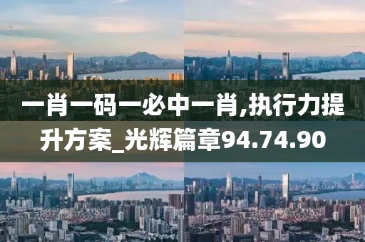 一肖一码一必中一肖,执行力提升方案_光辉篇章94.74.90