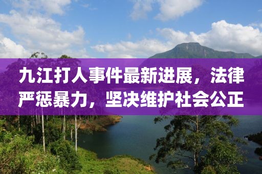 九江打人事件最新进展，法律严惩暴力，坚决维护社会公正