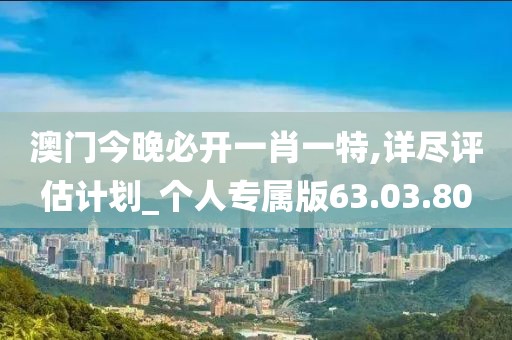 澳门今晚必开一肖一特,详尽评估计划_个人专属版63.03.80