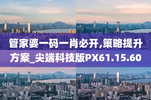 管家婆一码一肖必开,策略提升方案_尖端科技版PX61.15.60