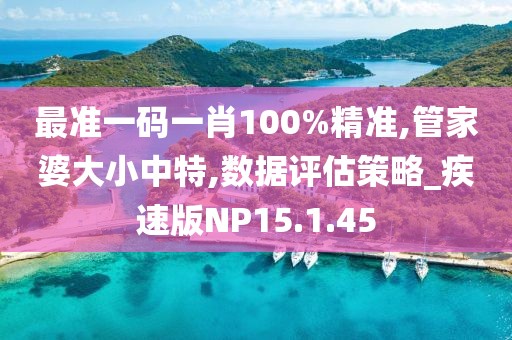 最准一码一肖100%精准,管家婆大小中特,数据评估策略_疾速版NP15.1.45