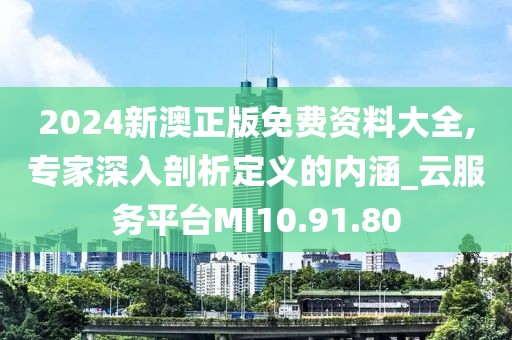 2024新澳正版免费资料大全,专家深入剖析定义的内涵_云服务平台MI10.91.80