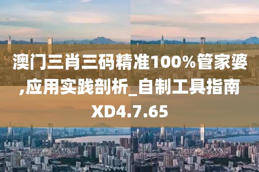 澳门三肖三码精准100%管家婆,应用实践剖析_自制工具指南XD4.7.65