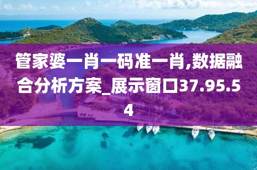 管家婆一肖一码准一肖,数据融合分析方案_展示窗口37.95.54