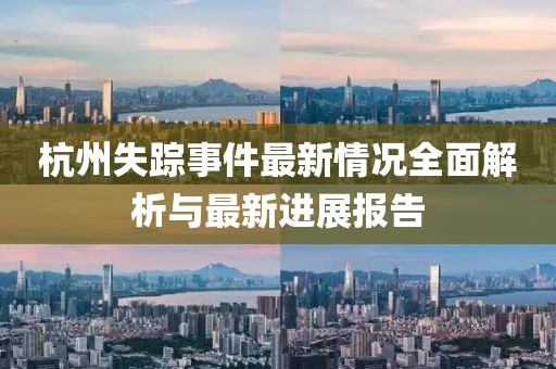 杭州失踪事件最新情况全面解析与最新进展报告