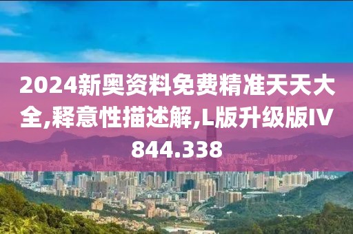 2024新奥资料免费精准天天大全,释意性描述解,L版升级版IV844.338