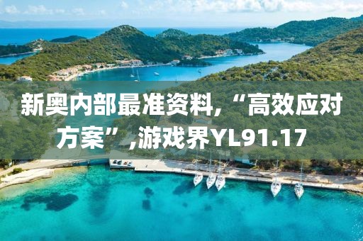 新奥内部最准资料,“高效应对方案”,游戏界YL91.17