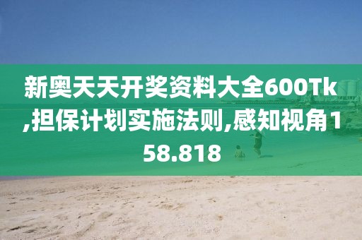 新奥天天开奖资料大全600Tk,担保计划实施法则,感知视角158.818