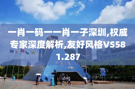 一肖一码一一肖一子深圳,权威专家深度解析,友好风格VS581.287