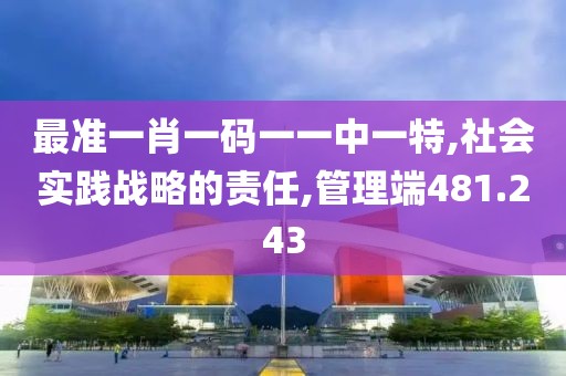 最准一肖一码一一中一特,社会实践战略的责任,管理端481.243