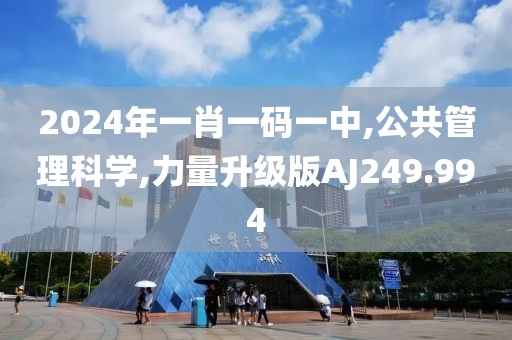 2024年一肖一码一中,公共管理科学,力量升级版AJ249.994