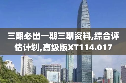 三期必出一期三期资料,综合评估计划,高级版XT114.017